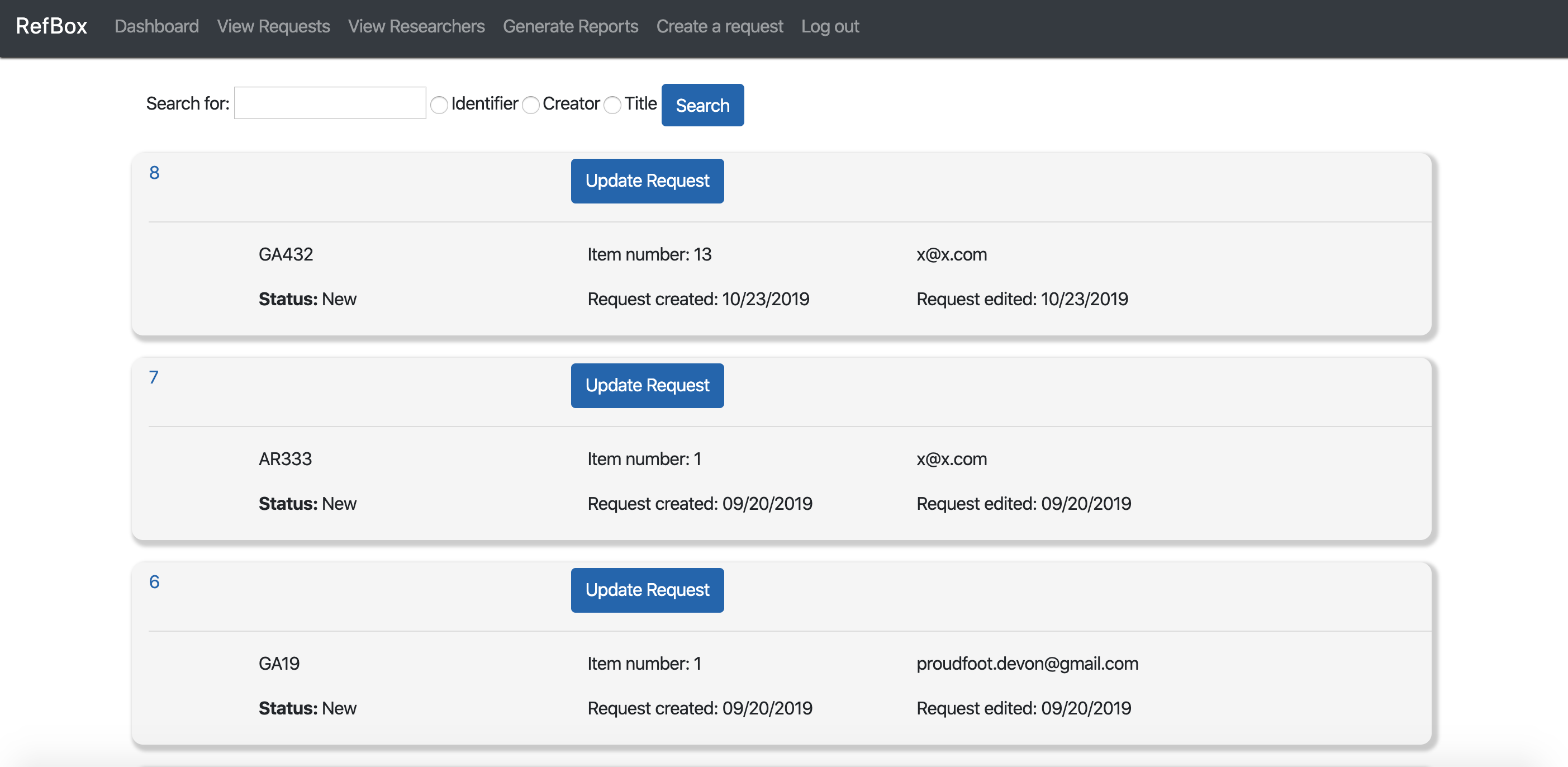 Refbox screenshot